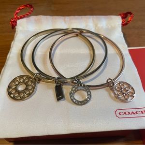 Coach set of 3 bangles